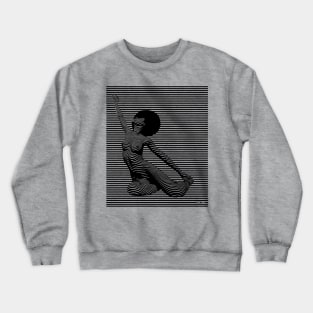 Afro Stripes Fine Art Crewneck Sweatshirt